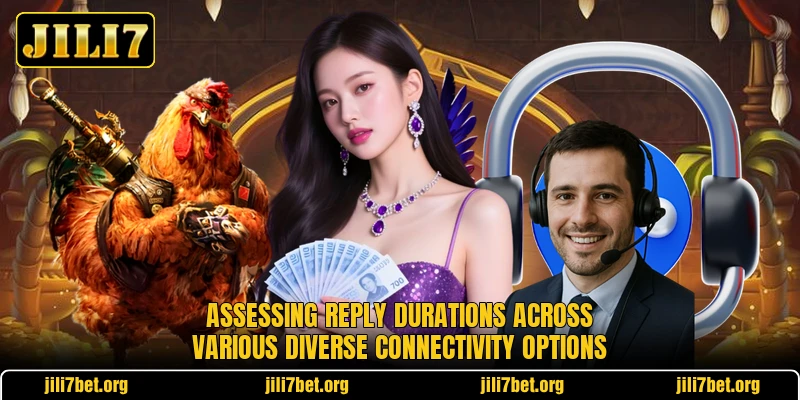 Assessing reply durations across various diverse connectivity options Assessing reply durations across various diverse connectivity options
