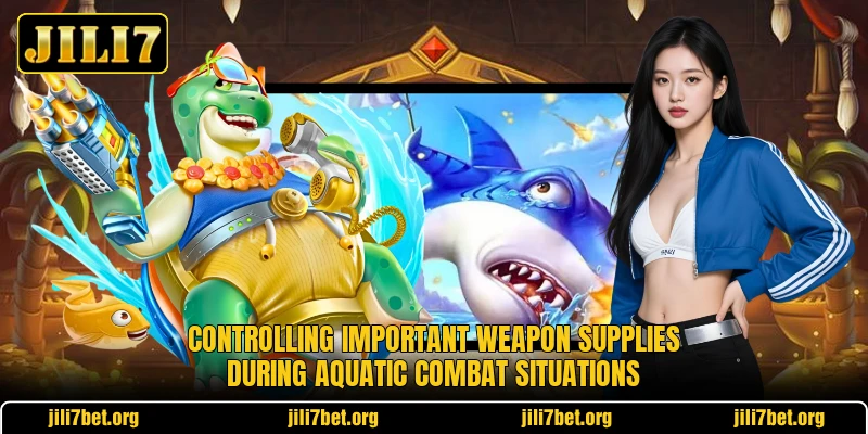 Controlling important weapon supplies during aquatic combat situations Controlling important weapon supplies during aquatic combat situations