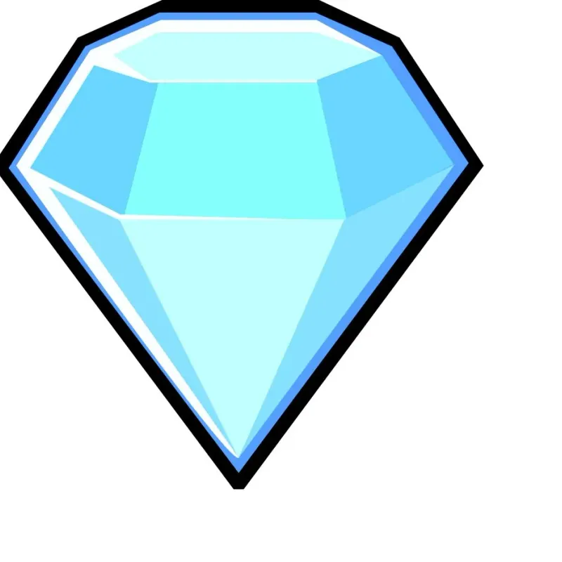 Light blue diamond gem icon, a slot reel symbol