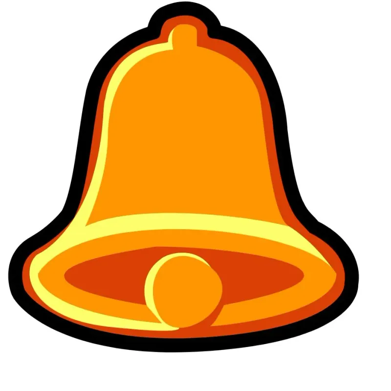 Golden bell icon, a traditional slot reel symbol