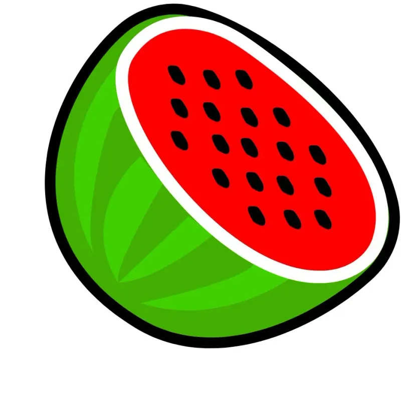 Watermelon slice icon used as a fruit slot symbol