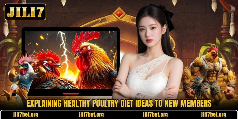 Explaining healthy poultry diet ideas to new members Explaining healthy poultry diet ideas to new members